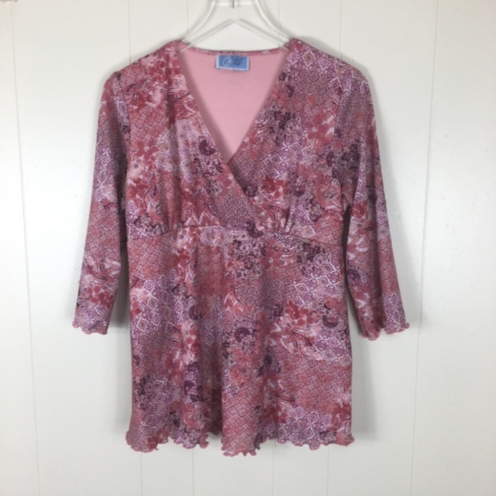 Baby and Me  Floral Print Maternity Top